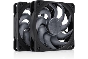 Noctua NF-A12x25 G2 PWM Sx2-PP chromax.black, 2 st Tysta 120 mm-fläktar