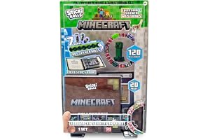 Sticki Rolls SRMC201 - Sticki Book Minecraft - Wearable & Shareable Sticker Bracelets - Includes 120 Stickers + 1 Book