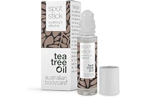 ‎TEA TREE OIL AUSTRALIAN BODYCARE Anti Pickel Pickelstift mit Teebaumöl - 9 ml | Tea Tree Oil Anti Pickel Stift | Auch zur Pflege bei Akne | 100% Vegan | zum Pickel loswerden & nach ausdrücken
