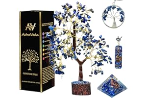 AstraVeda Lapis Lazuli Tree, Crystal Tree, Tree of Life, Chakra Tree, Feng Shui Tree, Healing Crystal, Gemstone Tree, Crystal Gifts, Healing Stones, Spiritual Gift