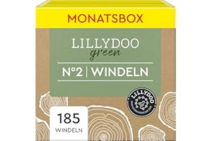 Pieluchy LILLYDOO green o zmniejszonym wpływie na środowisko, rozmiar 2 (4-8 kg), 185 pieluch (FSC Mix)