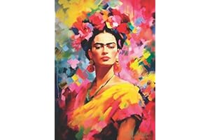 Frida Kahlo Papier de riz style 29 x 40,5 cm (1 pièce) – Œuvre d'art de découpage pour affiches, meubles et travaux manuels, découpage par CRAFT KREATIVELY
