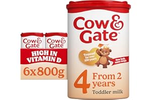 Cow & Gate 4 Toddler Baby Milk Powder Formula, 2-3 Years, 800 g (Pack of 6)
