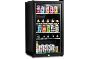 Subcold Super85 LED - Under-Counter Fridge | 85L Beer, Wine & Drinks Fridge | LED Light + Lock and Key | Energy Efficient (Black, 85L)…
