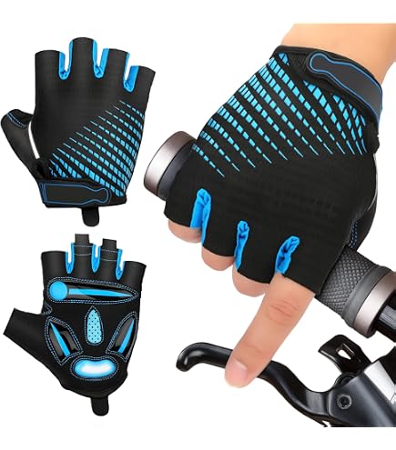 INBIKE Gants Cyclisme Femme Demi-Doigts Respirants - Paume Amortissante Confort