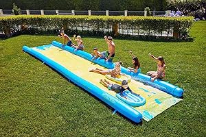 W Wham-O Super Slip`N Slide The Original Backyard Water Slide - 2 Boogie Boards Included