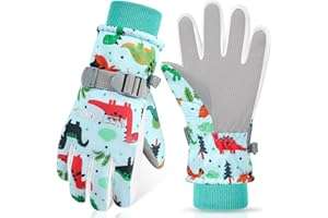 ‎CYCLESPEED CYCLESPEED Children's Windproof Winter Gloves Warm Ski Gloves Waterproof for 4-12 Years Girls Boys Cycling Gloves Outdoor Snowboarding