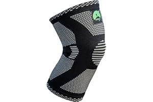 ECOPOWER SPORTS Knee Support For Sports Injury- Compression Knee Sleeve For Men and Women-Joint Pain Relief, Arthritis, Tendonitis Ligament Injury, MCL, ACL--BLACK-XXL