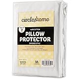 100% Cotton - Pillow Protector - Zippered Style - Set of 2 - 200 Thread Count Queen (20x30") AD