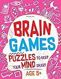 Brain Games Activity Book for Kids Age 5+ Years | Fun Puzzles, Logic Games, Matching, Problem Solving & More | 88 Pages with Colourful Images, Answers & Learning Activities