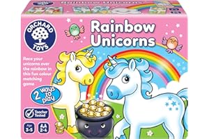 Orchard Toys Rainbow Unicorns Memory Matching Game For Learning Colours. First Board Game For 3+ Year Olds, Toddlers, Kids, Family Game. Perfect For Gifts, Party And Educational Toy