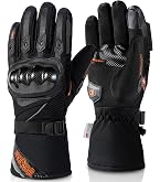 3M Thinsulate Handschuhe DEGEND Winter Motorradhandschuhe Herren – Wasserdicht, Atmungsaktiv, Mit 3M Fleecefutter & Protektoren Motorrad Zubehör Knöchelschutz