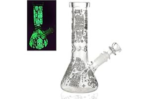 The7boX Bong simple en verre fait à la main pour fumer 14,5 mm