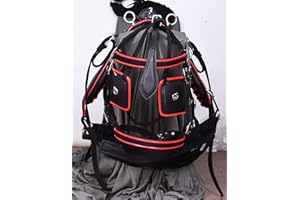 Aces Equine Arnés de nailon para caballos en color negro y rojo, tamaño completo, mazorca, pony