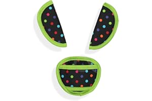 OLOBABY Belts Pads Shoulder Strap & Crotch Cover Universal Fits Most Buggy, Stroller, car seat (JJ 1-3 Green)