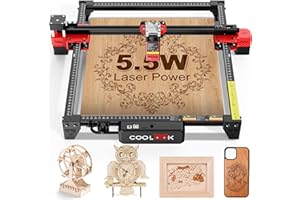 OUYANG CK1-55 Laser graviermaschine 5.5W Laserschneider, Lasergravur maschine, Offline-Steuerung über App, Lasergravierer für Metall, Glas, Holz