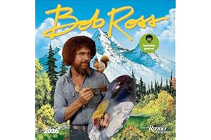 Bob Ross 2026 Wall Calendar (Includes Full-Color Poster)