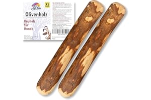 Alp Chew Kauholz für Hunde Olivenholz Extra Kleine 2 Stück XS Kauspielzeug für Hunde