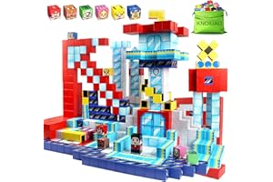 KNOIUAO Construction Magnetique Enfant 219 Pièces, Cubes de Jeu Magnétiques pour Enfants, Blocs de Constructions Aimantés, Cadeau pour Garçon et Fille, jeu de Construction pour Enfants 3 4 5 6 7 8 9 10 Ans