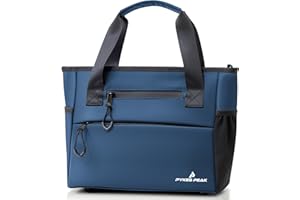 PYKES PEAK Golf Round Tote Bag | Ultra-Lightweight 340g, 10L Capacity, Waterproof, Versatile Cart Bag for Men & Women | Golf Bag for Accessories & Essentials | 5 Colours | Designed in Japan