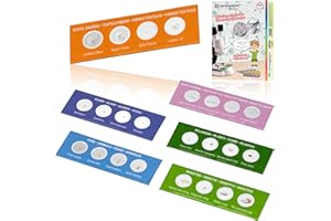 Bresser Junior 24 Dauerpräparate im Mikroskop-Starter-Set für Kinder ab 6 Jahren auf 6 Objektträgern zu verschiedenen Themen