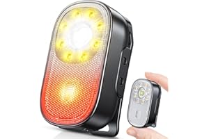 CIRYCASE Mini Torcia LED Ricaricabile Clip, 10 Moda Torcia Spot/Diffusse, IP65 Impermeabile Piccola Torce Bambini Portatile, Luce Corsa Running X30 Bar Luci Avviso Sicurezza Pesca/Campeggio/Emergenza