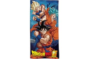hermet, Strandtuch Dragon Ball, 70 x 140 cm, Badetuch für Strand oder Pool, 100% weiche Baumwolle, praktisch und leicht