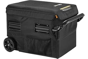 BougeRV 35L 600D copertura protettiva isolata, copertura portatile per CR35 12V Compressore Cooler, copertura impermeabile e resistente ai graffi (Cooler Box non incluso)