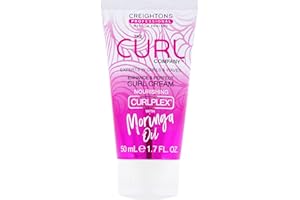 The Curl Company Enhance & Perfect Curl Cream (50ml Travel Size Mini) - Activates & Elongates Curls, Adds Shine to Hair, Professionally Formulated with Nourishing Moringa Oil, Cruelty Free