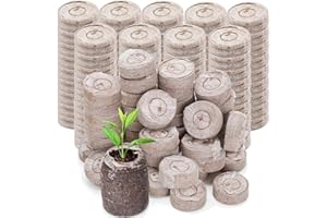 GOTVUGE 50pcs Seed Starter Pods Coir Pellets 30mm for Seedlings, Garden Plant Seed Starter Kit for Vegetable, Flower, Bonsai Tree