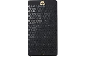 ShaktiMat Premium Acupressure Mat, Level 2 Intensity in Shakti Black, Massage Muscles, Aid Sleep & Unlock Inner Tension | Similar to Acupuncture, No Needles Required | Organic Cotton Certified