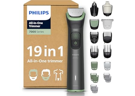 Philips Multigroom 7000 Series All-in-One 19-delars trimmer - rakapparat och hårklippare för ansikte - Amazon Deal & Rabatt