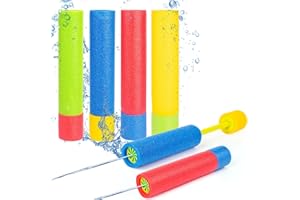 ZSYIULIA Foam Water Blaster 4PCS, Colorful Water Pistols for Kids Toddlers, Super Soaker Foam Guns for Kids & Adults, Outdoor Pool, Beach & Garden Summer Toys (Multicolor-4pcs, 25 * 5cm)