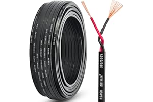 DARKGUARD Cable para Luces de Remolque 2 Núcleos 1.0mm², 10M Cable Plano para Remolque 12V/24V Cable Eléctrico de Cobre 2 Hilos para Vehículo Automotriz Caravana Camping, RoHS & REACH