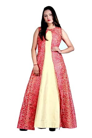 Buy Lative Tapta Silk Floor Touch Gown 