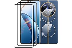 Tieeyivv Folia ochronna do OPPO Realme 12 Pro/12 Pro Plus 5G, szkło ochronne do szkła pancernego i aparatu fotograficznego, folia ochronna na wyświetlacz, twardość 9H, ochrona przed odciskami palców