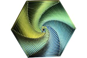 Echehi Gradient Fractal Fidget Hexagons för barn och vuxna, 3D-spiraldesign för att lindra ångest, antistressleksak. Färggradient