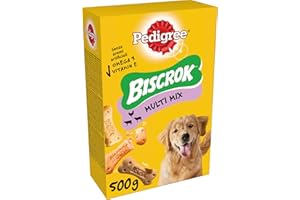 Pedigree Biscrok Original - Biscuits croquants pour chien, 12 boîtes de 500g de friandises