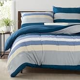 Whale Flotilla Duvet Cover Set for 135/150 Bed, 3 Pieces | Microfibre Duvet Cover 220 x 240 cm and 2 Pillowcases 80 x 80 cm,