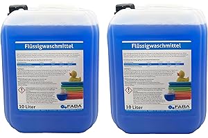 ‎FABA FABA Flüssigwaschmittel Konzentrat Vollwaschmittel 2x10 L blau