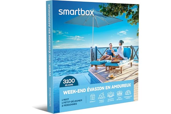 Smartbox - Coffret cadeau 2 jours d'évasion et de découverte pour 2 - Une nuit avec petit-déjeuner - Idée cadeau voyage