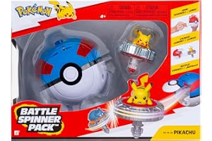 Pokémon Battle Spinner PKW4936 - Pikachu with Great Ball - Official Pokemon EMEA Exclusive Playset for children 4+
