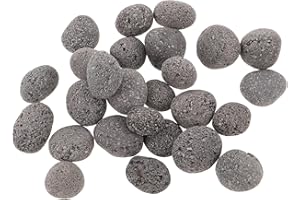 DIYEAH 1 Bag Sauna Heating Stones - Natural Stones 1kg for Steam and Dry Sauna, Fire Pit, Indoor and Outdoor - Replacement Heating Stone for Relaxation and Spa Decor