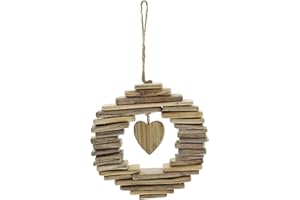 Frank Flechtwaren - Corona in legno con cuore