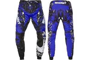 WinNet Pantaloni Bimbo Bambino Moto Cross Fuori Strada Enduro 4 6 8 10 12 Anni Mini Quad Motocross Calzoni Fuoristrada MX