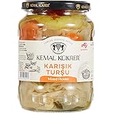 Kemal K&uuml;krer Karışık Turşu Cam Kavanoz 680 gr