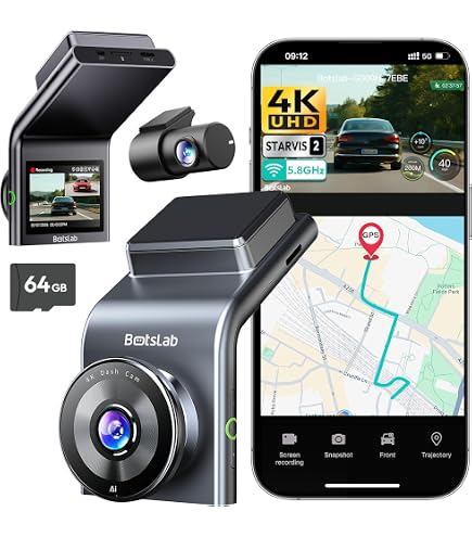 Fitcamx 4K-dashcam – Compatibel Met Toyota Aygo X (2018-2024) – OEM-design – Ingebouwde WiFi, G-sensor, 64GB-kaart – Plug & Play