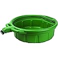 Groz Oil Drain Pan for Antifreeze Fluids, Coolants | HDPE Built | Anti Splash Design | Easy to Pour Spout and Convenient Handles | Capacity- 16L | ODP/16 /GN