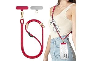 SURPHY Uniwersalna Smycz, Regulowany Pasek do Telefonu Komórkowego, Kolorowy dla Wszystkich Smartfonów, Smycz kompatybilna z Etui na Telefon Airpods, Pamięć USB