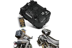 Odinsberg Ragnarök 30L Bolsa Impermeable para Moto – Mochila Impermeable, Bolsa Trasera Colin, Lateral o de Sillín o Asiento – Alforja Resistente para Motocicleta, Trail, Enduro, Scooter